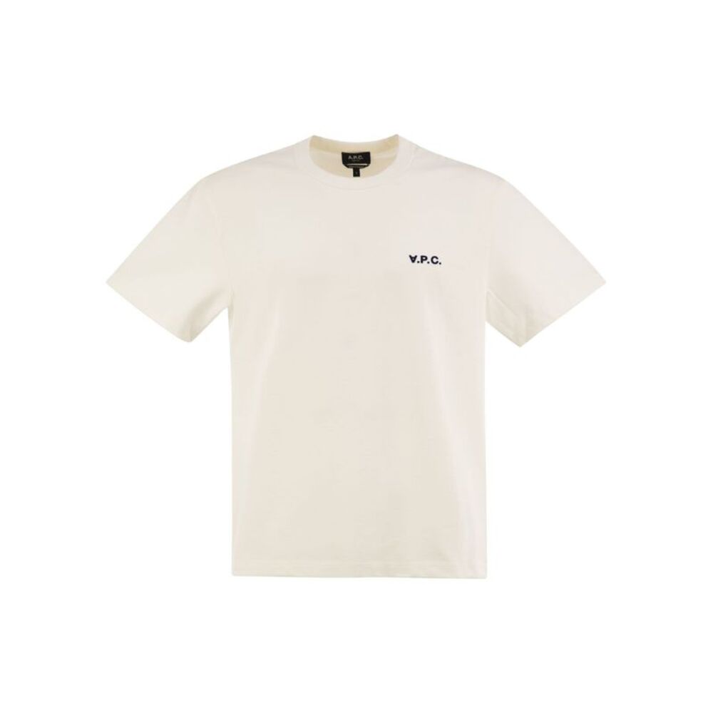 A.P.C. Men Organic Cotton T-Shirt With Logo